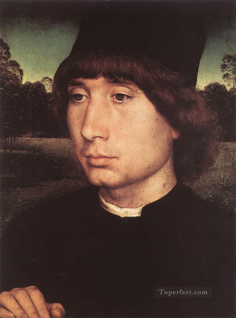 Portrait of a Young Man before a Landscape 1480 Netherlandish Hans Memling Oil Paintings